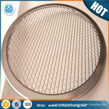 Factory price customized stainless steel /aluminum seamless pizza screen bake pan baking tray